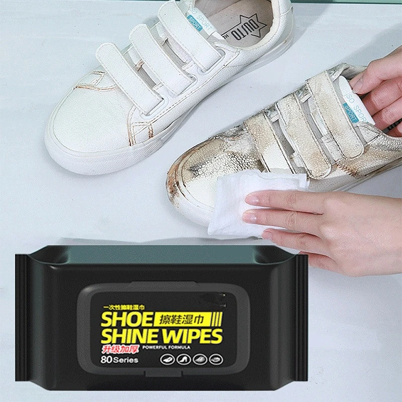 White Sneaker Care Kit - Taşınabilir Dış Mekan Ayakkabı Temizleme Mendilleri